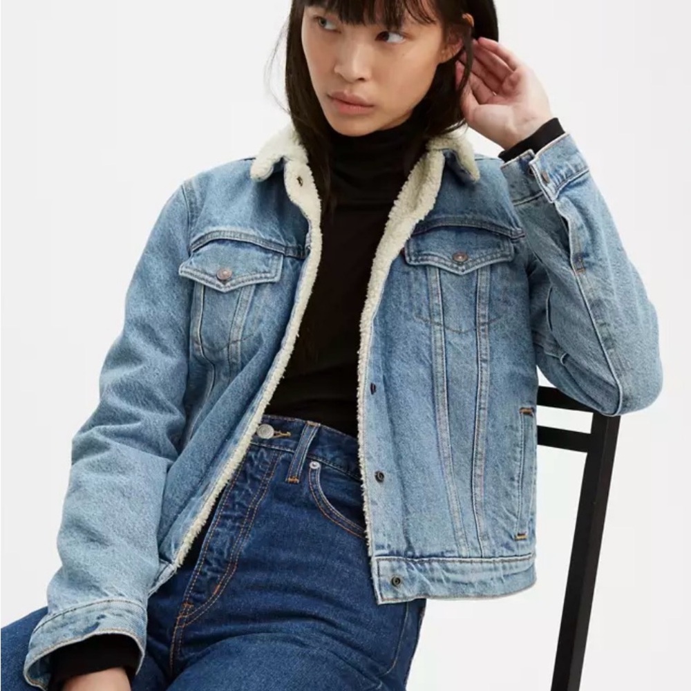 Levi's Jean Original Trucker Sherpa Jacket Medium